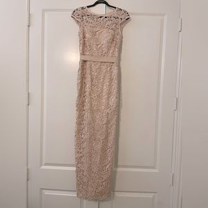 COPY - Adrianna Papell, MOB or formal beige dress, Size 2